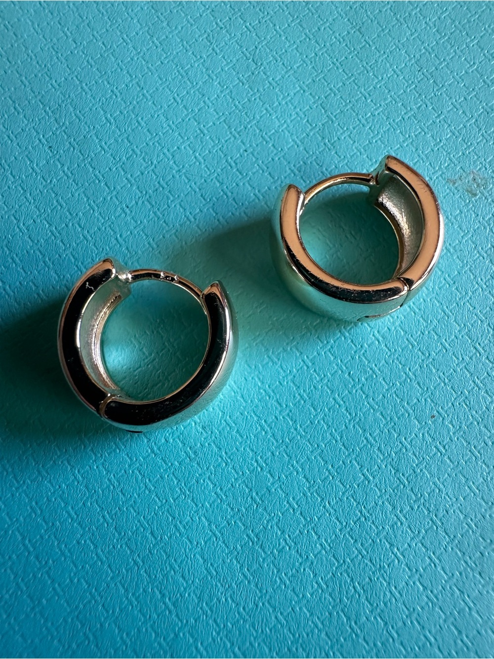 Vintage Sterling Silver Dome Hoop Earrings